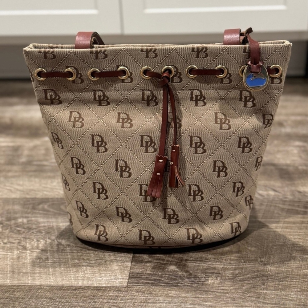 Dooney & Bourke Tan Bucket Bag